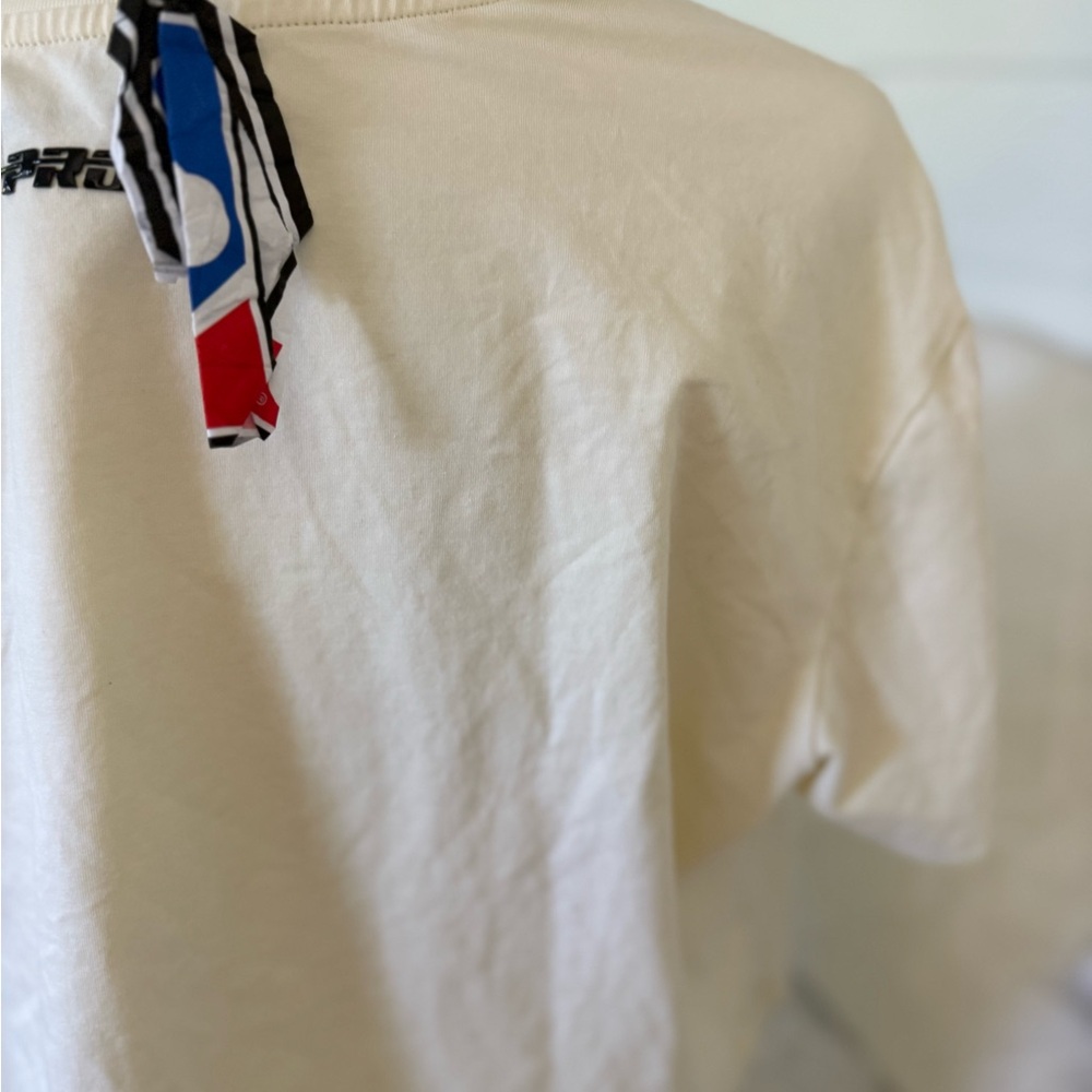 Mets Floral Logo Cotton Short Sleeve Tee - Cream/Blue/Orange - Picture 11 of 11